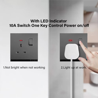 Interruptor de Pared con Panel Acrílico para PC BAOBEN UK, Enchufes y Tomas de Corriente de Alta Calidad para Electrodomésticos