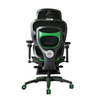 Chaise ergonomique réglable de style gaming avec appuie-tête 4D, accoudoirs en PU et support dynamique pour salle de jeu et bureau à domicile