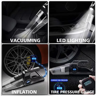Aspirateur de voiture 12V en ABS, humide/sec, 1000Pa, portable, 60W, certifié CE GS RoHS, garantie 12 mois, gonfleur de pneus pour la maison et la voiture