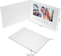 Folleto Digital Personalizado con Pantalla LCD TFT de 7 Pulgadas, para Tarjetas de Presentación, Invitaciones, Regalos y Marketing