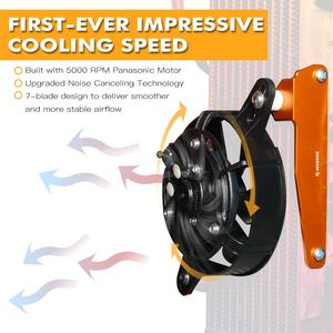 Argo — ensemble de ventilateurs de refroidissement électrique, radiateur, pour <span class=keywords><strong>KTM</strong></span> 125 — 500, XC XCF XCW SX SXF EXC EXCF TPi 6D 2017 2018 2019 2020 2021 <span class=keywords><strong>2022</strong></span> - Product Image 4