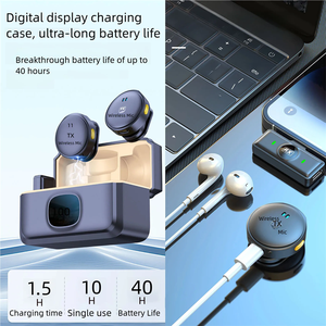 Clip de micrófono Lavalier Grabación de <span class=keywords><strong>audio</strong></span> y video portátil Mini micrófono para <span class=keywords><strong>iPhone</strong></span> Android Teléfono móvil en vivo - Product Image 5