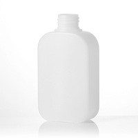 250ml 300ml 500ml vide plat carré couleur personnalisée HDPE plastique cosmétique pompe savon liquide lotion corps lavage shampooing bouteilles