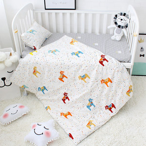3 piezas 100% niño niña de algodón nuevo español europeo estilo bordado tela suave babi <span class=keywords><strong>cuna</strong></span> ropa de cama bebé conjunto - Product Image 1