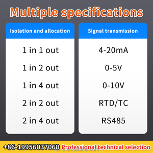 Aislador de Señal de Temperatura para Termopar Pt100, Convertidor de Señal de Temperatura de Resistencia Térmica Tipo <span class=keywords><strong>K</strong></span>, Transmisor de Temperatura - Product Image 4