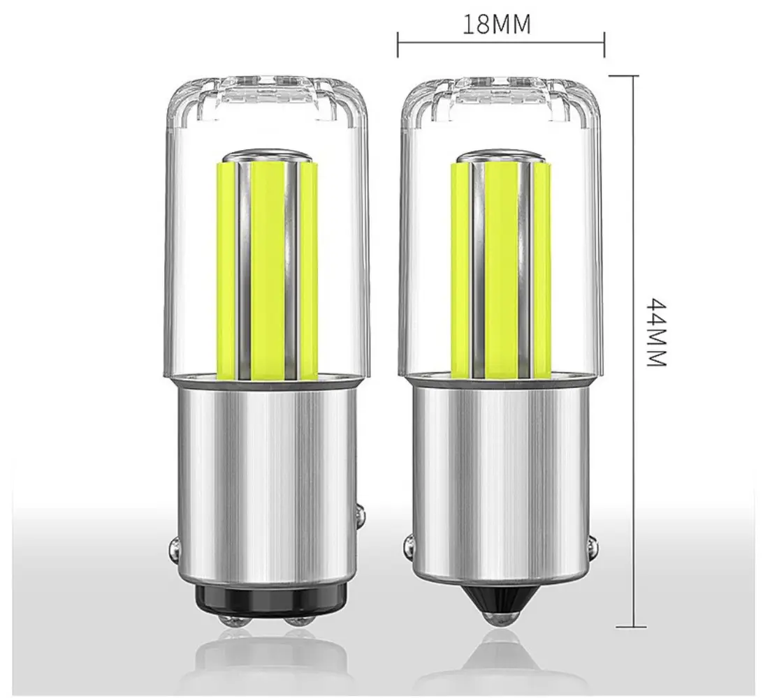 Accessori auto P21/5W Bay15D 1157 1156 Ba15S COB Car Brake Stop fanali posteriori lampadine a Led per autoveicoli