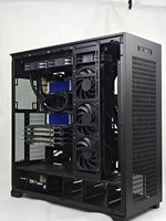 Station de travail IA 4 cartes graphiques, châssis dédié pour PC IA, prend en charge deux systèmes de refroidissement liquide pour PC