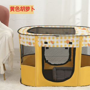Cuccia per Gatti di Grandi Dimensioni con Letto Pieghevole, Tenda per Gatti con Recinzione Alta, Nido Traspirante per Gattini, Stanza di Isolamento per Animali Domestici - Product Image 2