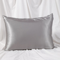 En stock : Taie d'oreiller de luxe en satin de soie pour le sommeil et la protection des cheveux, rafraîchissante, avec fermeture éclair