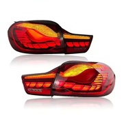 Feux arrière OLED pour BMW Série 4 F32 F82, style GTS, ensemble de feux arrière 2014-2020, feux arrière OLED modifiés à effet écailles de dragon
