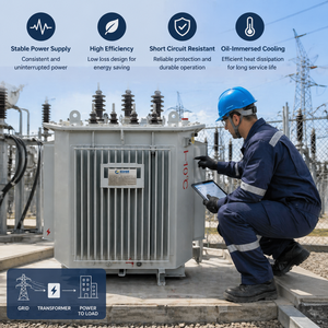 Transformador trifásico de aleación amorfa de grado I de ahorro energético 10kV 0.4kV IEC 60076 alineado con los objetivos de neutralidad carbono - Product Image 1