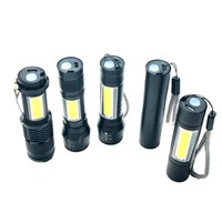 Senter LED Mini Portabel Promosi dari Pabrik, Berbahan Aluminium Alloy, Dapat Diisi Ulang via USB, Ultra Terang 150 Lumens, IP54