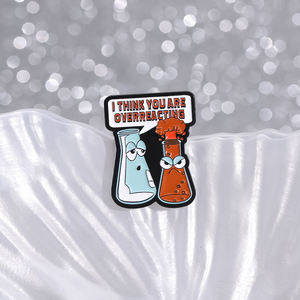 Pin Enamel Struktur Kimia Custom SAINS DALAM GENIKU Bros Pin Kerah Perhiasan Lucu Hadiah untuk Teman - Product Image 5
