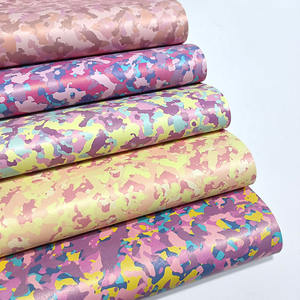 定制0.7毫米云图案乙烯基织物雷辛人造人造合成印花皮革包手袋鞋笔记本 - Product Image 3