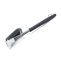 Brosse de nettoyage pour barbecue, petit accessoire 2 en 1 au Design professionnel, multi-usage, nouveauté