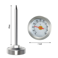 Termometer Makanan Dapur Presisi Tinggi SW 60mm, Pengukur Suhu Memasak, Dial Mudah Dibaca, Termometer Daging, Peralatan Dapur