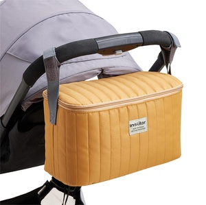 Organizador de bolsa de viaje para cochecito de bebé a la moda, bolsa organizadora de pañales para cochecito, bolsa de lona para cochecito de bebé - Product Image 1