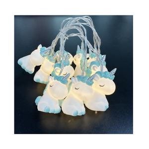 <span class=keywords><strong>Guirlande</strong></span> <span class=keywords><strong>lumineuse</strong></span> licorne 10LED 6.8ft IP44 nominale à piles guirlandes lumineuses blanches chaudes pour la décoration de la <span class=keywords><strong>chambre</strong></span> des enfants - Product Image 6