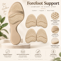 Coussinets réutilisables pour l'avant-pied pour femmes, inserts métatarsiens autocollants pour talons hauts et chaussures habillées