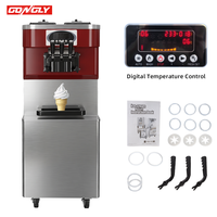 Meilleur prix – Machine à glace molle automatique sur pied en acier inoxydable avec pré-refroidissement, 2+1 saveurs