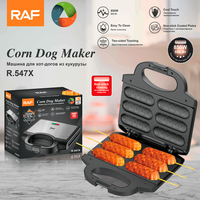 Machine de cuisson de saucisses électrique Hot Corn Dog Mini Panini antiadhésif Sandwich Gaufrier Petit déjeuner