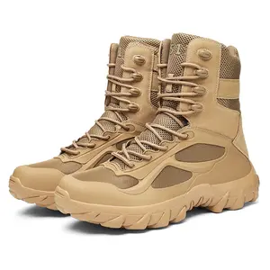 Leichte Arbeits stiefel Männer taktische Stiefel atmungsaktive Dschungel Desert Combat Boots