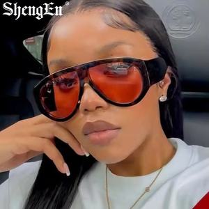 5190 модные очки с широкими штанишками в большой оправе, винтажные круглые пилотные очки большого размера, 2025 - Product Image 3