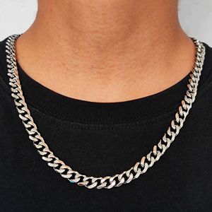 8mm Ice Cut 18K Gold Plated Stainless Steel Chunky Heavy Miami Cuban Link Chain - | Men's Jewelry with - Product Image 6