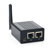NanoPi R1 Mini routeur avec 1 Go de RAM et double écran Allwinner H3 Quad-Core Development Board Linux OS Internet of Things Boîtier métallique