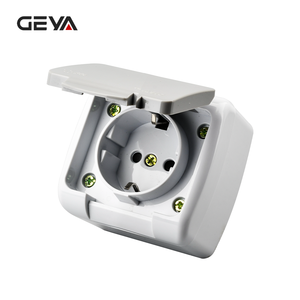 Geya tiêu chuẩn Châu Âu <span class=keywords><strong>1</strong></span> Gang <span class=keywords><strong>1</strong></span> <span class=keywords><strong>Way</strong></span> <span class=keywords><strong>push</strong></span> button không thấm nước tường chuyển đổi 10A 250V tường chuyển đổi IP54 - Product Image 4