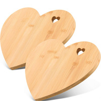 Mini bamboe charcuterie houten hartvormig snijplank fruit broodplateau houten hartvormig kaasplateau