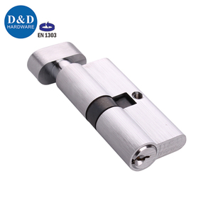 Khóa xi lanh lửa đánh giá Satin Chrome mạ BS <span class=keywords><strong>EN1303</strong></span> chứng nhận Brass thumbturn cửa xi lanh với Key - Product Image 1