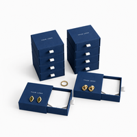 Boîte à bijoux en carton rigide personnalisée avec insert en mousse, logo, emballage cadeau pour accessoires, entreprise