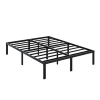 Lit de chambre moderne transfrontalier 2026 avec cadre en métal réglable et rangement intégré, 1,8 m, emballé en carton creux