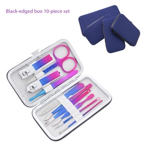 Set de <span class=keywords><strong>Manicura</strong></span> de Acero Inoxidable 10 en 1, <span class=keywords><strong>Kit</strong></span> de <span class=keywords><strong>Pedicura</strong></span> con Cortaúñas de 7/10/12/15 Piezas - Product Image 4