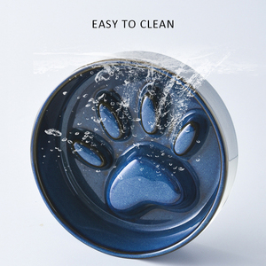 Ciotola in Ceramica per <span class=keywords><strong>Animali</strong></span> Domestici, Ecologica, Classica, Carina, Impermeabile, Anti-Soffocamento, per Alimentazione Lenta, per Piccoli <span class=keywords><strong>Animali</strong></span> - Product Image 2