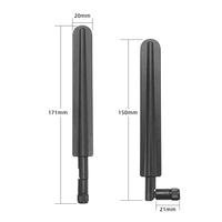 Antena WiFi 4G LTE con interfaz roscada, 5dBi de alta ganancia, banda ancha, tipo omni de hoja plana de goma para router, módem, OEM, personalizada