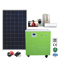 Système solaire hors réseau 3KW prêt à l'emploi WON-W1-1AP3000W avec contrôleur MPPT, protection contre les surcharges, étanche IP54, pour bureau