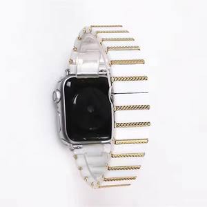 Nouveau bracelet pour <span class=keywords><strong>Apple</strong></span> <span class=keywords><strong>Watch</strong></span> Fashion 7 <span class=keywords><strong>5</strong></span> 6 Se chaîne bande en céramique Iwatch 40mm <span class=keywords><strong>44mm</strong></span> 41mm 45mm Bracelet Bracelet Bracelet - Product Image 4