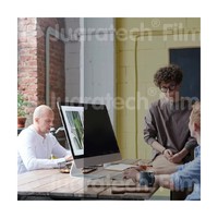 Film de confidentialité unidirectionnel Premium Nano Cloaking anti-regard indiscret, film décoratif PET pour écran LCD et vitres de bureau