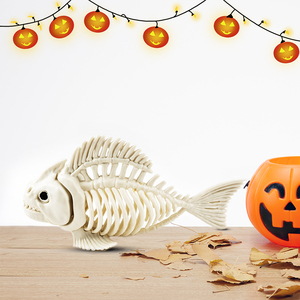 <span class=keywords><strong>Esqueleto</strong></span> de pez de Halloween, <span class=keywords><strong>huesos</strong></span> de plástico de animales <span class=keywords><strong>con</strong></span> articulaciones deformables para decoraciones de Halloween, accesorios de fiesta - Product Image 3