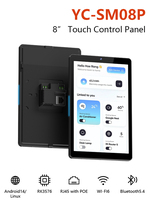 Panneau de commande tactile mural 8 pouces RK3576s Android 14 Octa-Core POE RS485 pour l'automatisation des bâtiments et l'assistant domestique