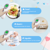 Termometer inframerah Digital non-kontak, pengukur suhu kening tubuh Digital akurasi tinggi harga pabrik