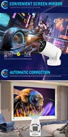 YCX300 Ultra Mini Projecteur Smart Multimédia Android 11 1080p 4k LED Home LCD Beamer HiFi Sound Video Consumer Electronics