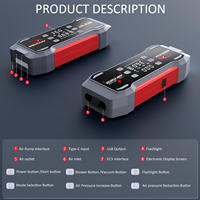 Démarreur de batterie multifonction, gonfleur de pneus, compresseur, booster, pack de démarrage pour camion, moto, urgence