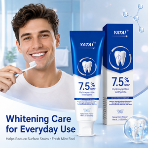 Dentifrice personnalisé à l'hydroxyapatite 7,5% nHAP, réparation, protection de l'émail, soulagement de la sensibilité dentaire, blanchiment quotidien, soin buccal - Product Image 3
