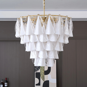 Lampadario JYLIGHTING in Stile Francese con Più Luci e Bracci in Vetro - Lampada <span class=keywords><strong>a</strong></span> <span class=keywords><strong>Sospensione</strong></span> Moderna per Progetti Alberghieri, Soggiorno e <span class=keywords><strong>Camera</strong></span> da <span class=keywords><strong>Letto</strong></span> - Product Image 1