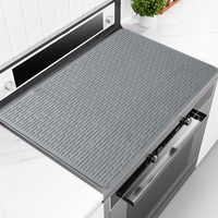 Couverture de cuisinière classique en silicone, résistante à la chaleur, de qualité alimentaire, écologique, protection pour plaque à induction, tapis de séchage de vaisselle