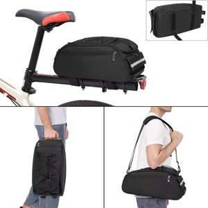 Échantillon gratuit : Sacoche de vélo de montagne double arrière, grande capacité, avec housse de pluie - Product Image 5