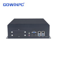 PC de Control de Automatización Industrial Intel i3-7100U i5-8400 i5-9500 i7-9700 6COM, Computadora de Control de Máquinas, 4K HDMI, 2 LAN, Windows 10